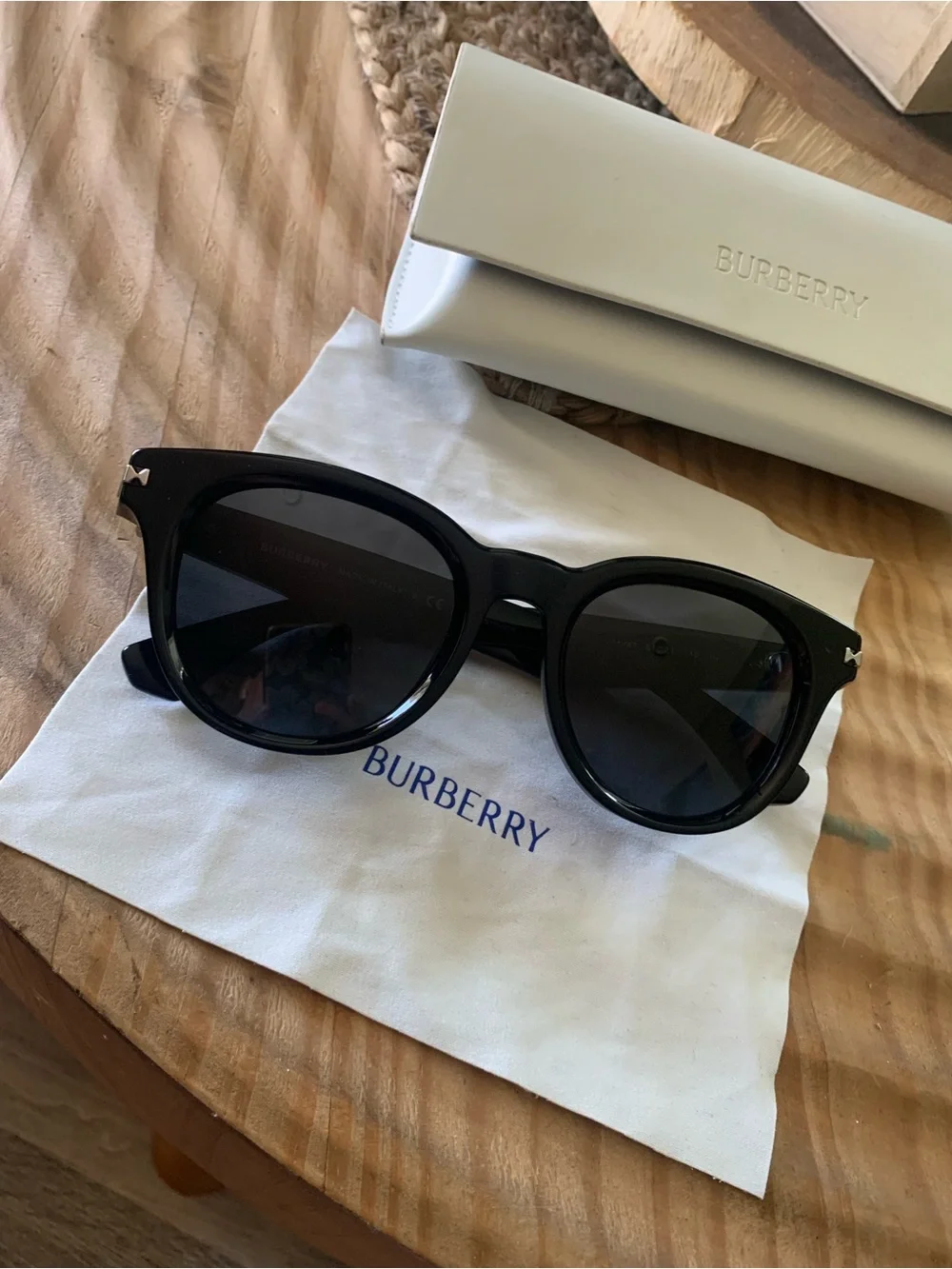 Burberry Black Men's Sunglasses with Dark Lenses